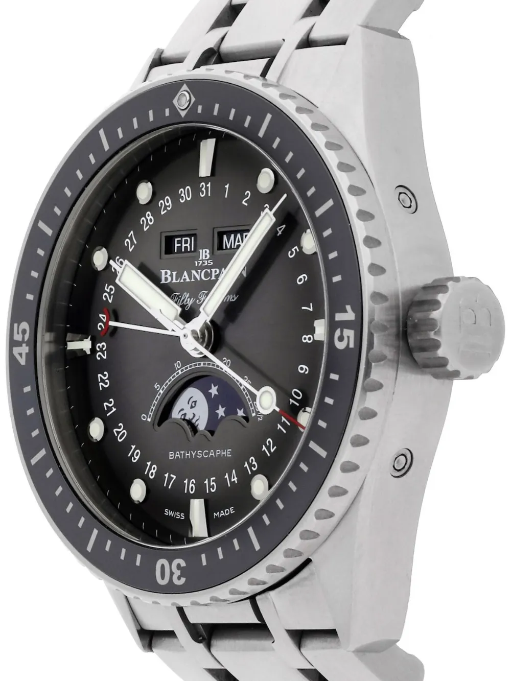 Blancpain Reloj Fifty Fathoms Bathyscaphe Complete Calendar Moon Phases