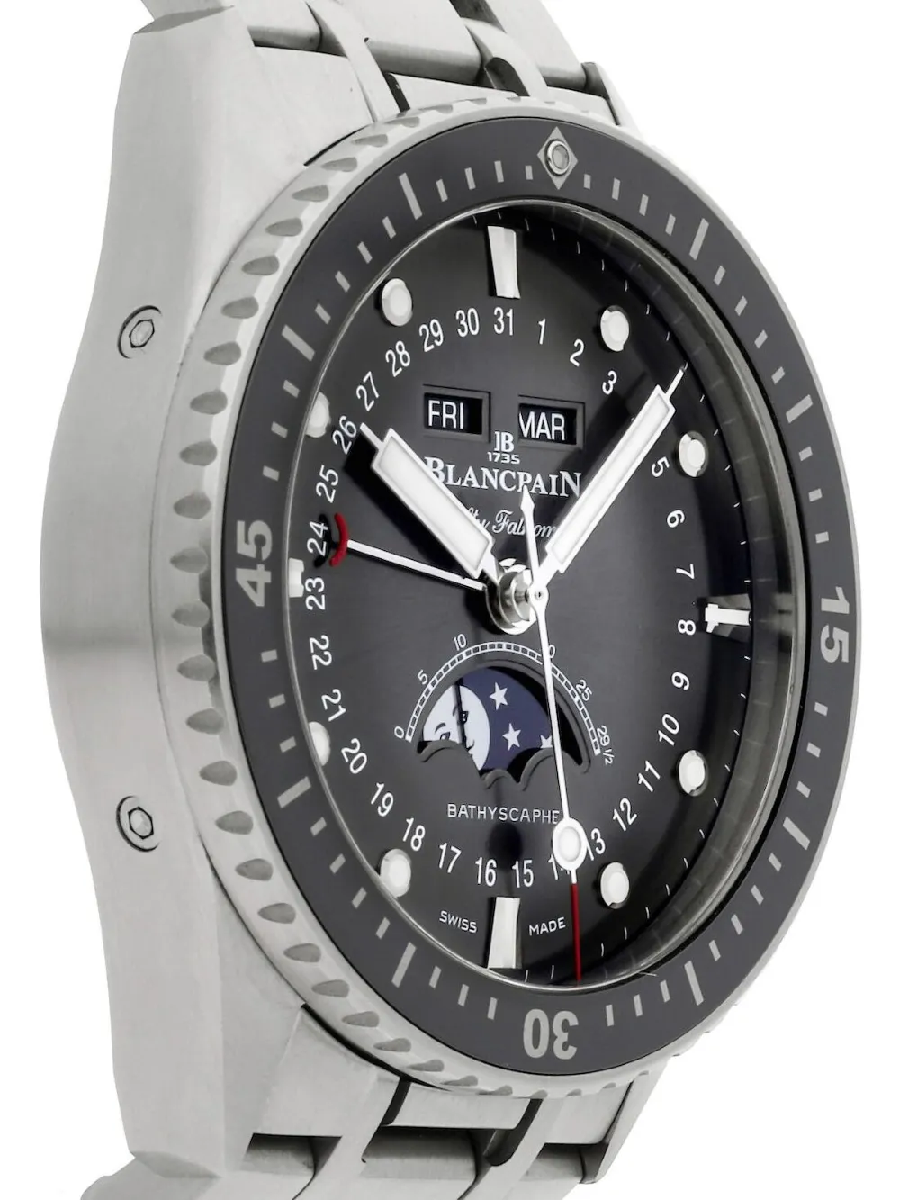 Blancpain Pre-owned Bathyscafe Complete Calendar Moon Phases - Grijs