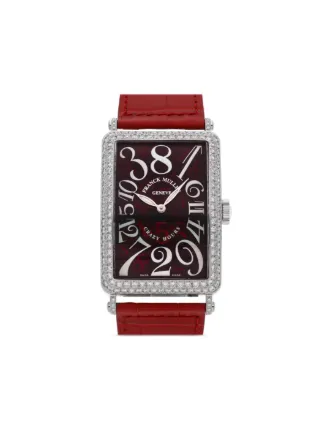 Franck Muller pre owned Long Island Crazy Hours 33mm Farfetch