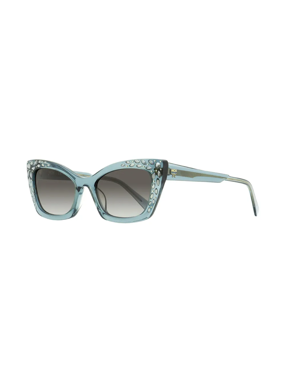 Shop Mcm 682 Cat-eye Sunglasses In Blue