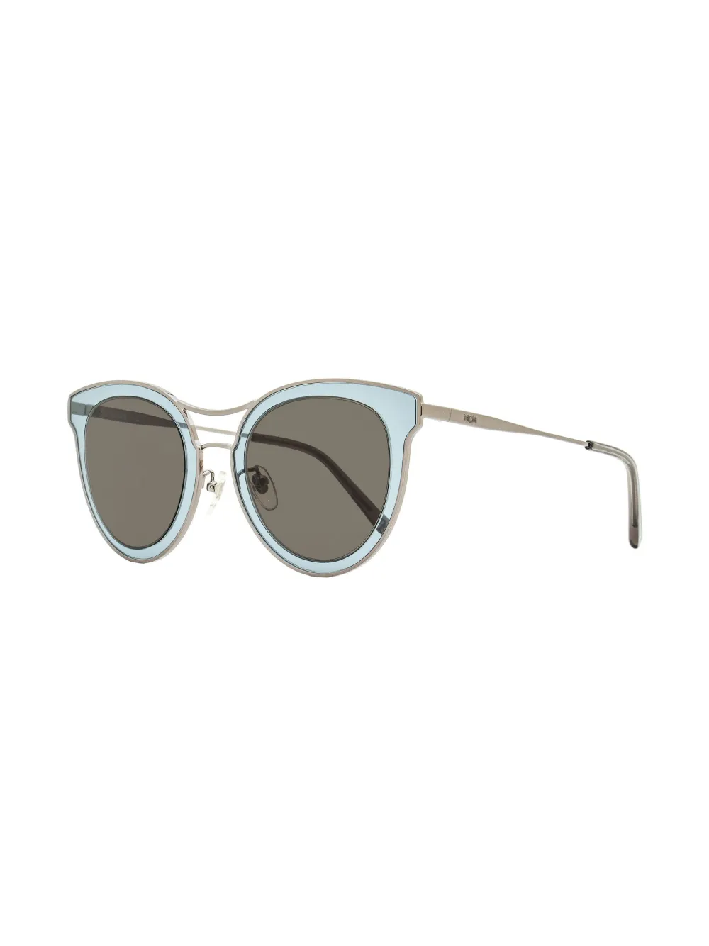 Shop Mcm 139 Oval Sunglasses In Silber