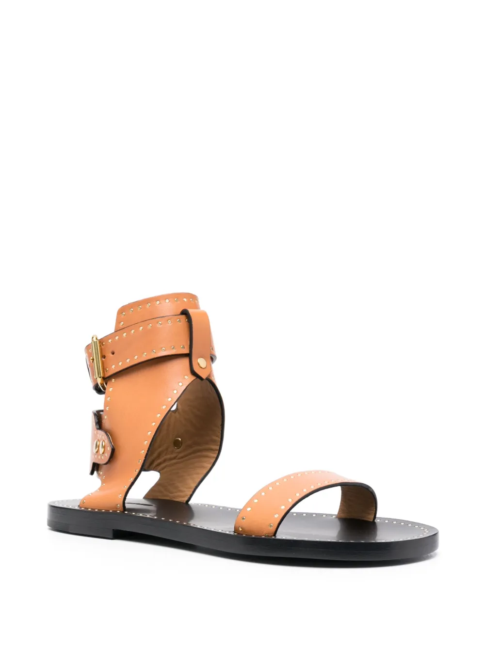 ISABEL MARANT ankle-strap leather sandals - Bruin
