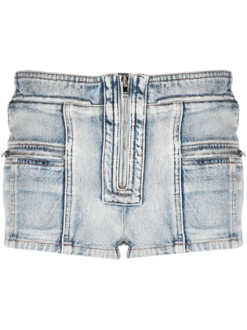 Short en jean Lary à coupe courte - ISABEL MARANT - Modalova