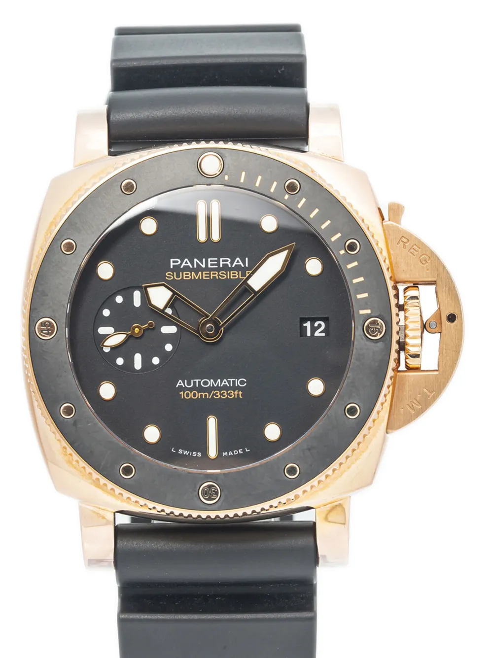 Panerai Pre-owned Submersible horloge - Zwart