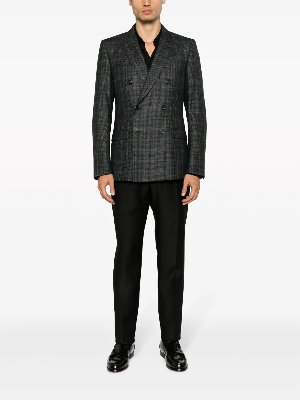 Dolce & Gabbana Prince of Wales-check blazer - Grijs