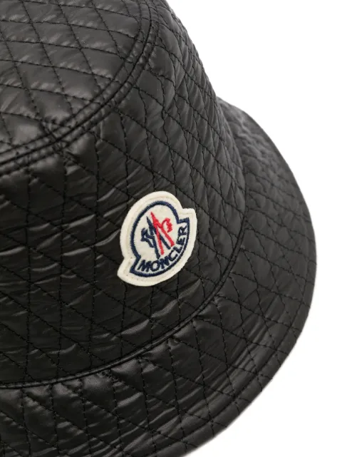 Moncler logo-patch quilted bucket hat I20933B00027788K4 - 1