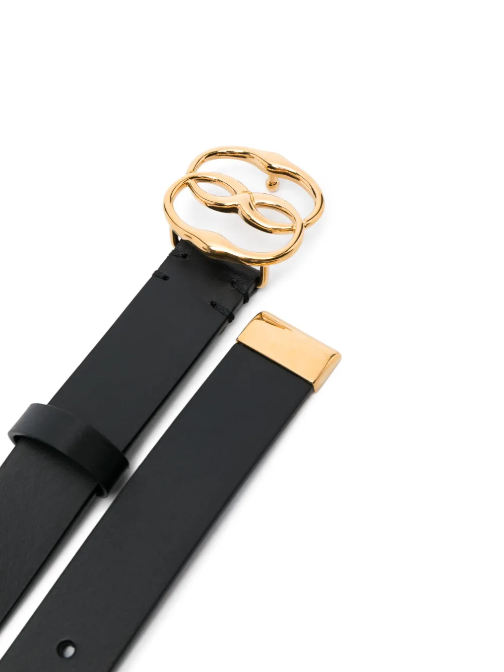 Bally Riem met logogesp - Zwart