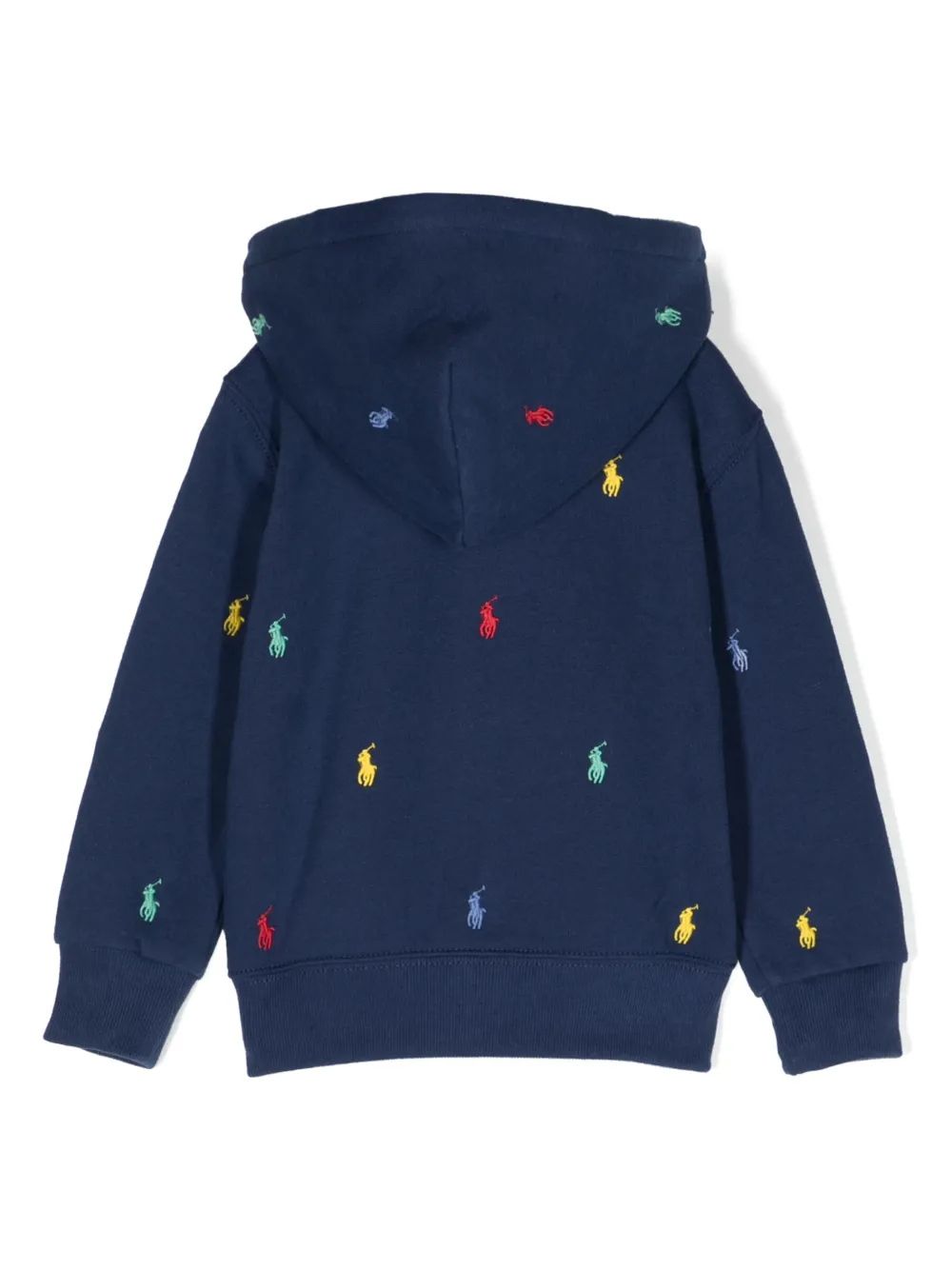 Ralph Lauren Kids Polo Pony-motif hoodie - Blauw