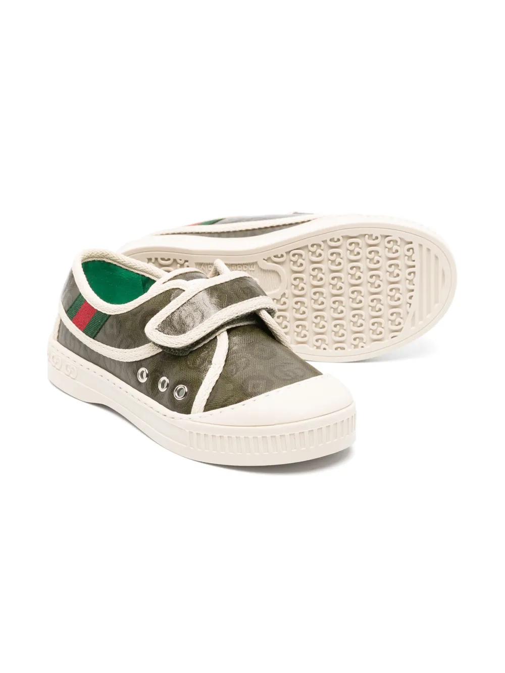 Gucci Kids 1977 sneakers met GG-logo - Groen