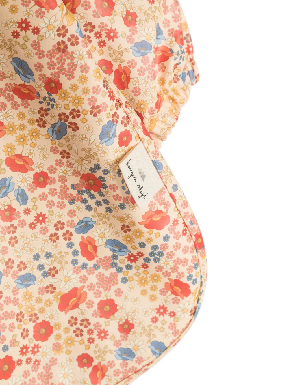 Konges Sløjd long-sleeve ruffled bib (set of 2) - Oranje