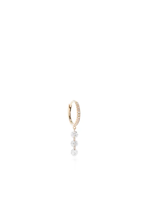 Persée 18kt yellow gold diamond drop earring