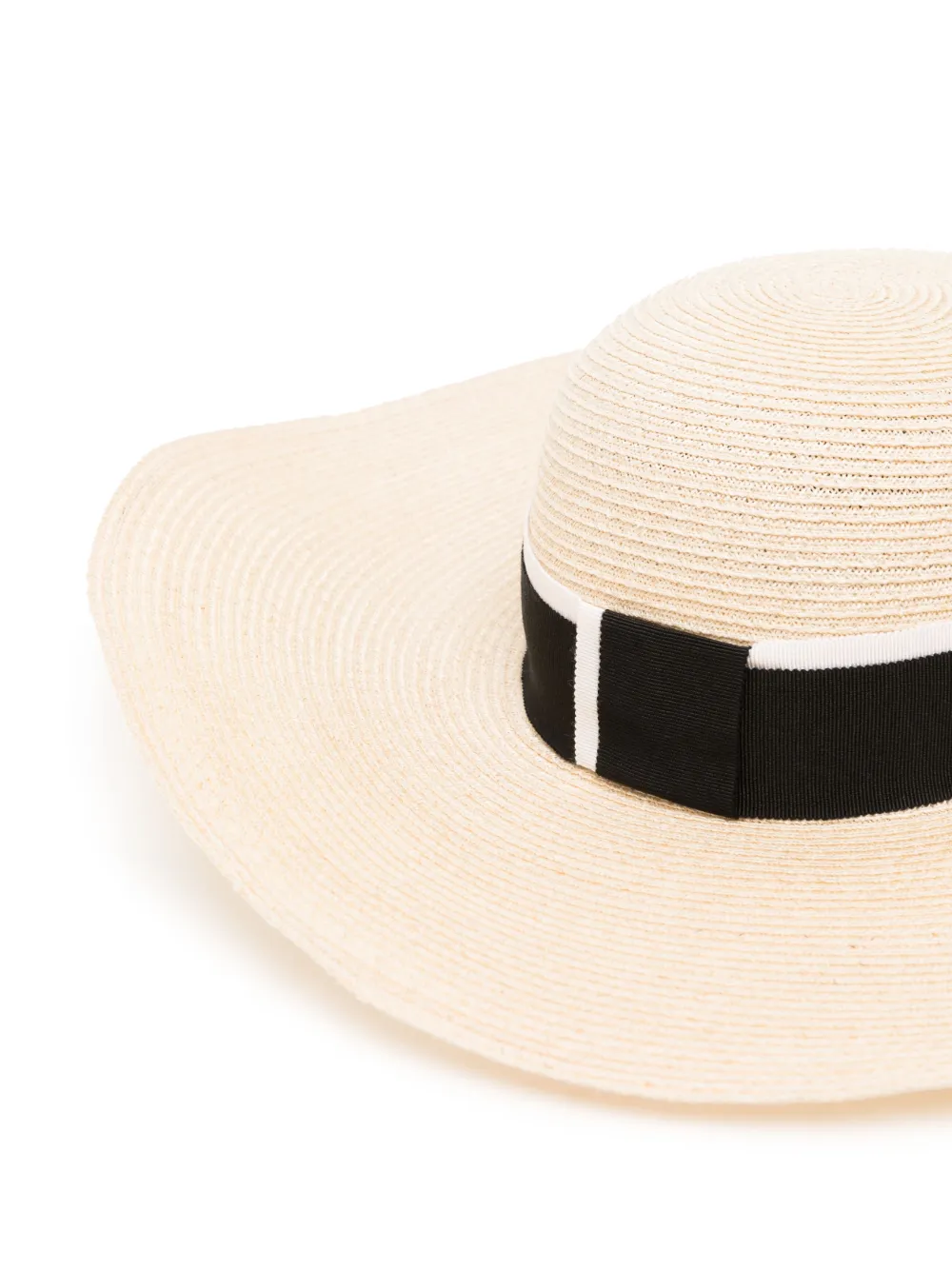 Maison Michel Blanche straw sun hat - Bruin