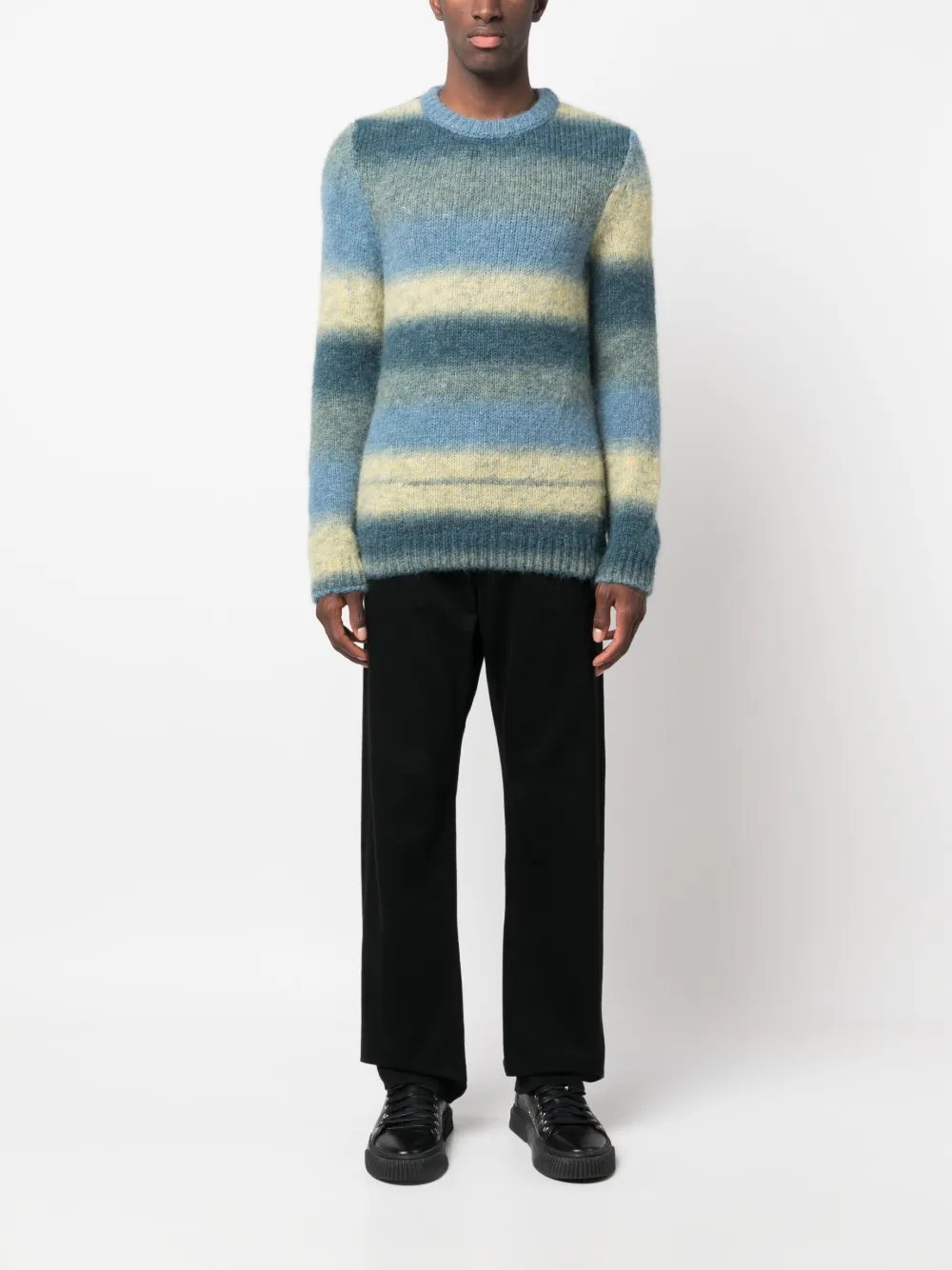 SANDRO Intarsia trui - Blauw