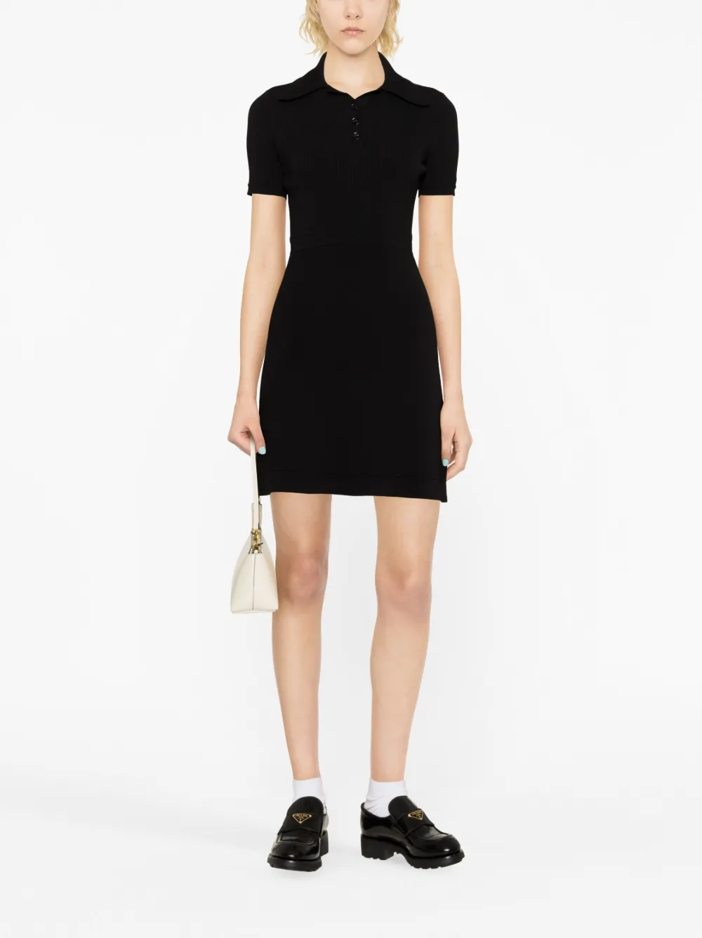 SANDRO Flared mini-jurk - Zwart