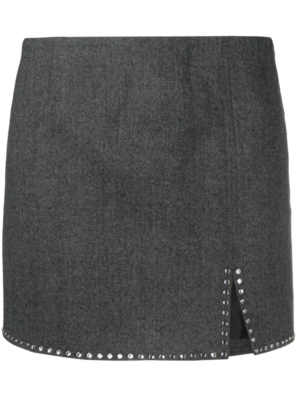 SANDRO Wollen mini-rok Grijs