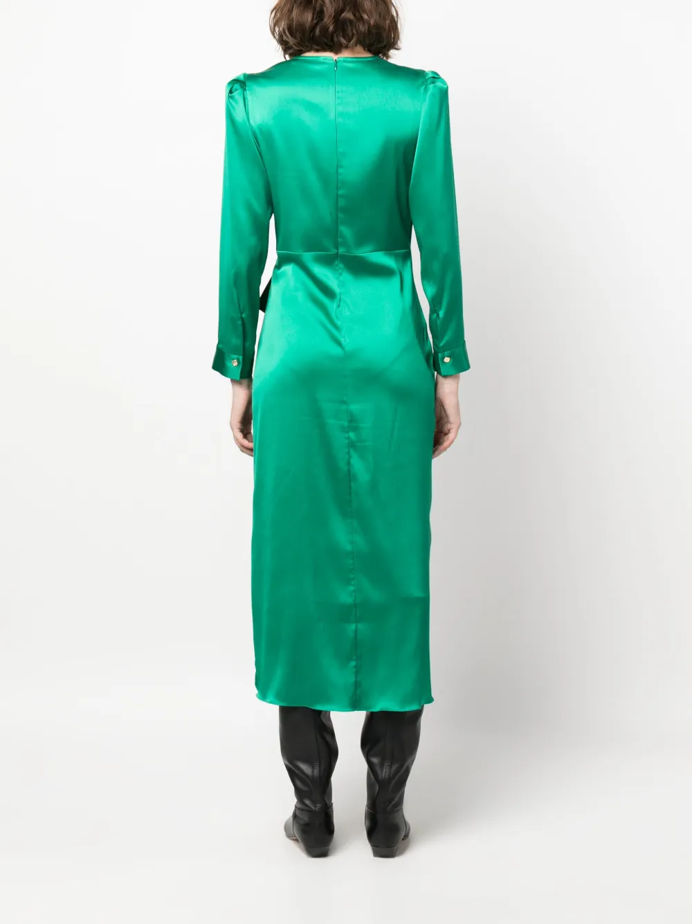 Green hot sale satin duster