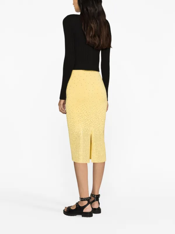 Cord yellow skirt sale