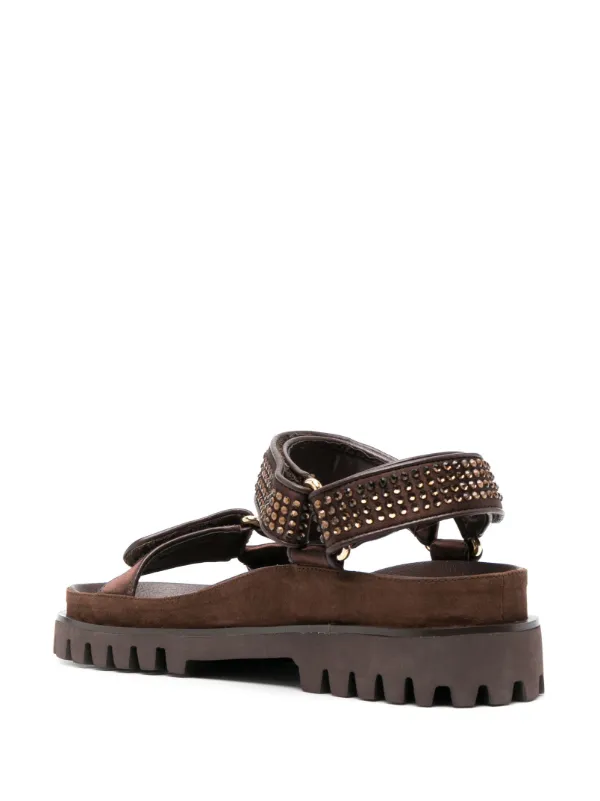 SANDRO Aneis crystal embellished Sandals Farfetch