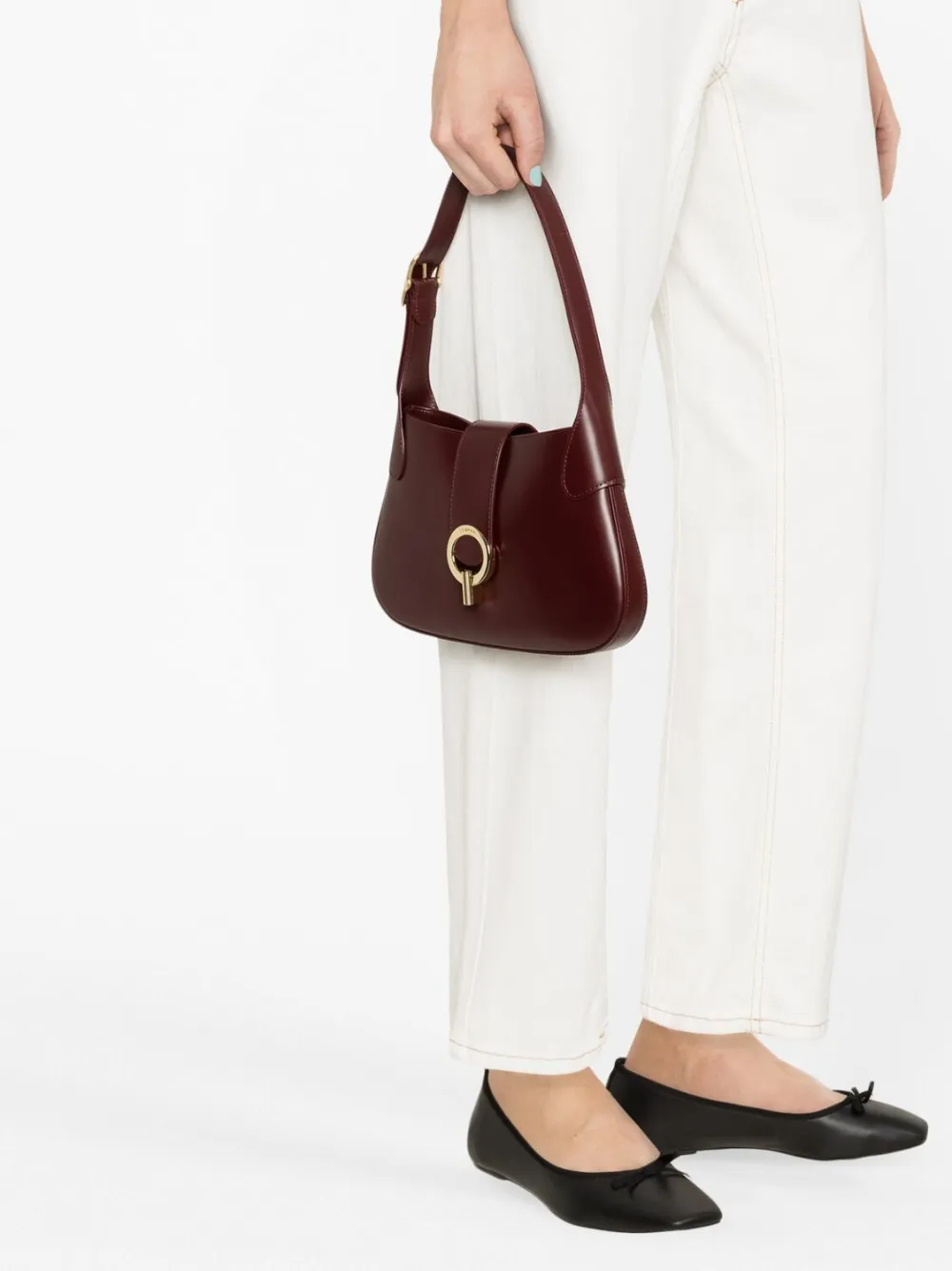 Sandro Janet Shoulder Bag In Red