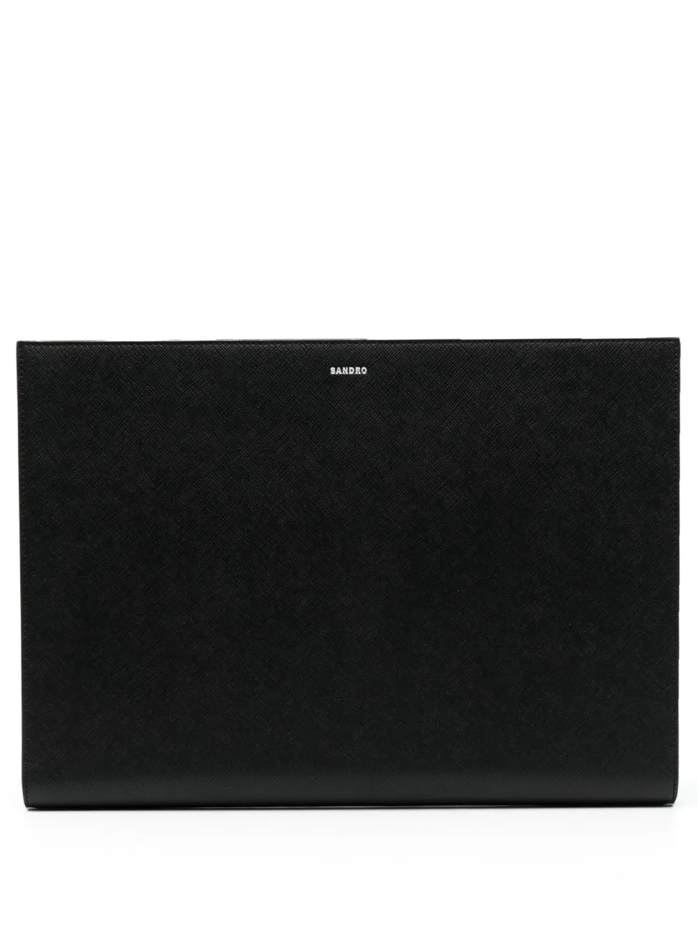 SANDRO Leren Laptoptas Farfetch
