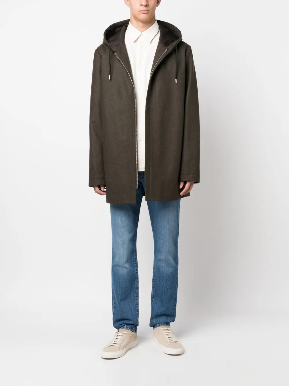 SANDRO Overhemd met puntige kraag - Beige
