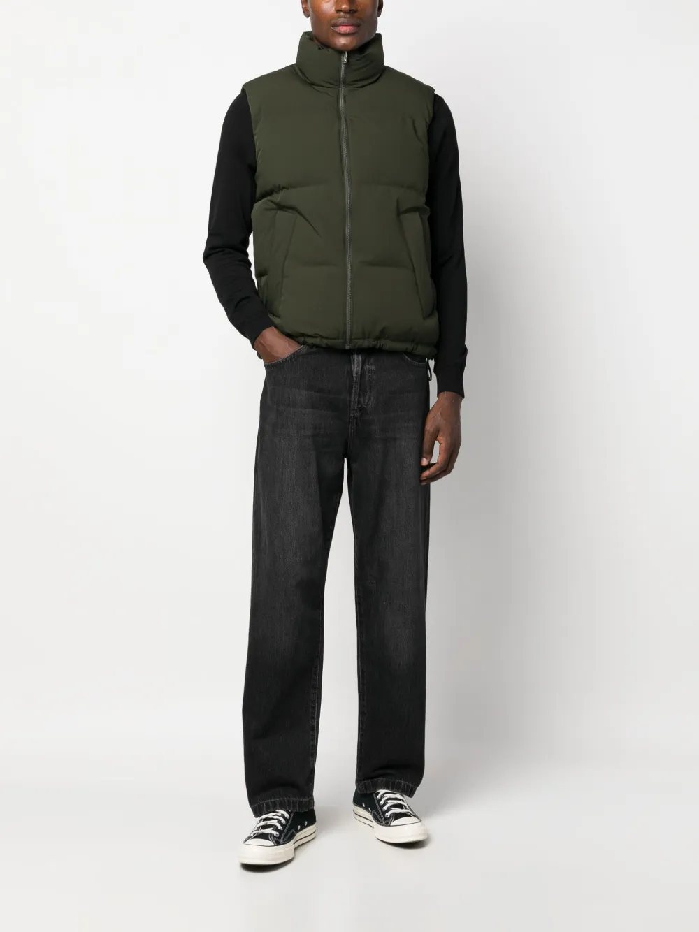 SANDRO Bodywarmer met hoge hals - Groen