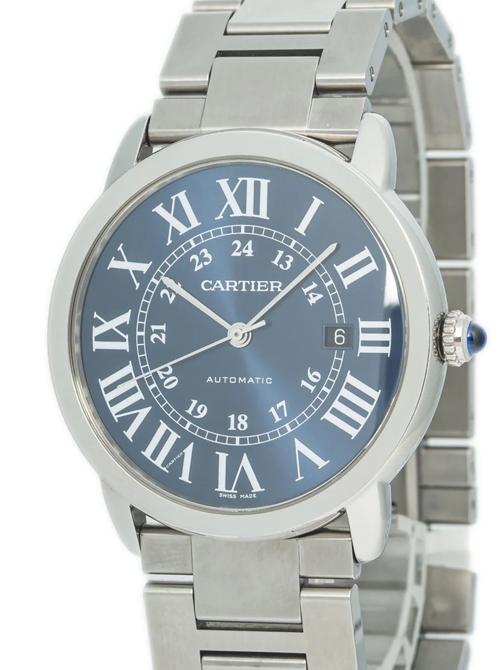 Cartier Pre-owned Ronde Solo horloge - Blauw
