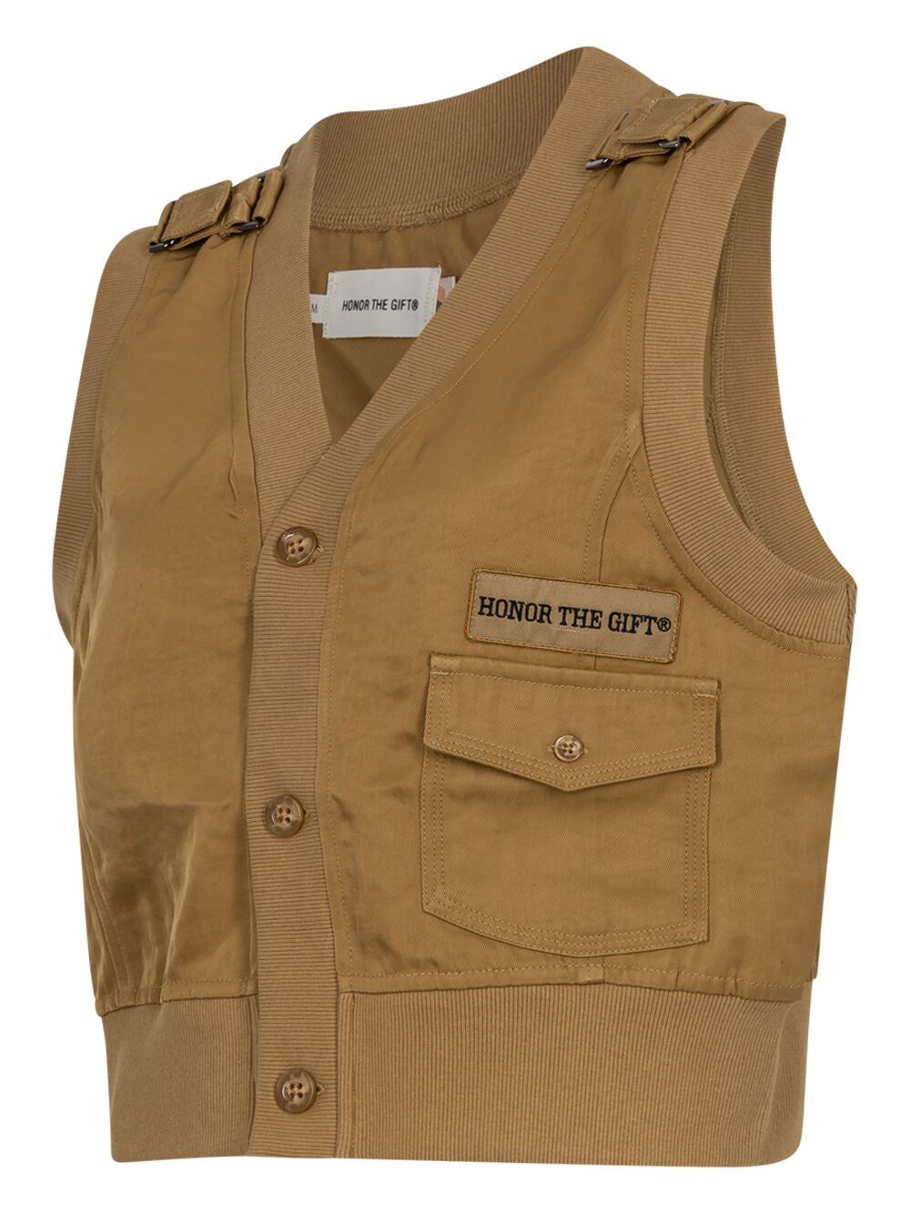 Shop Honor The Gift Logo-patch Shop Vest In Brown