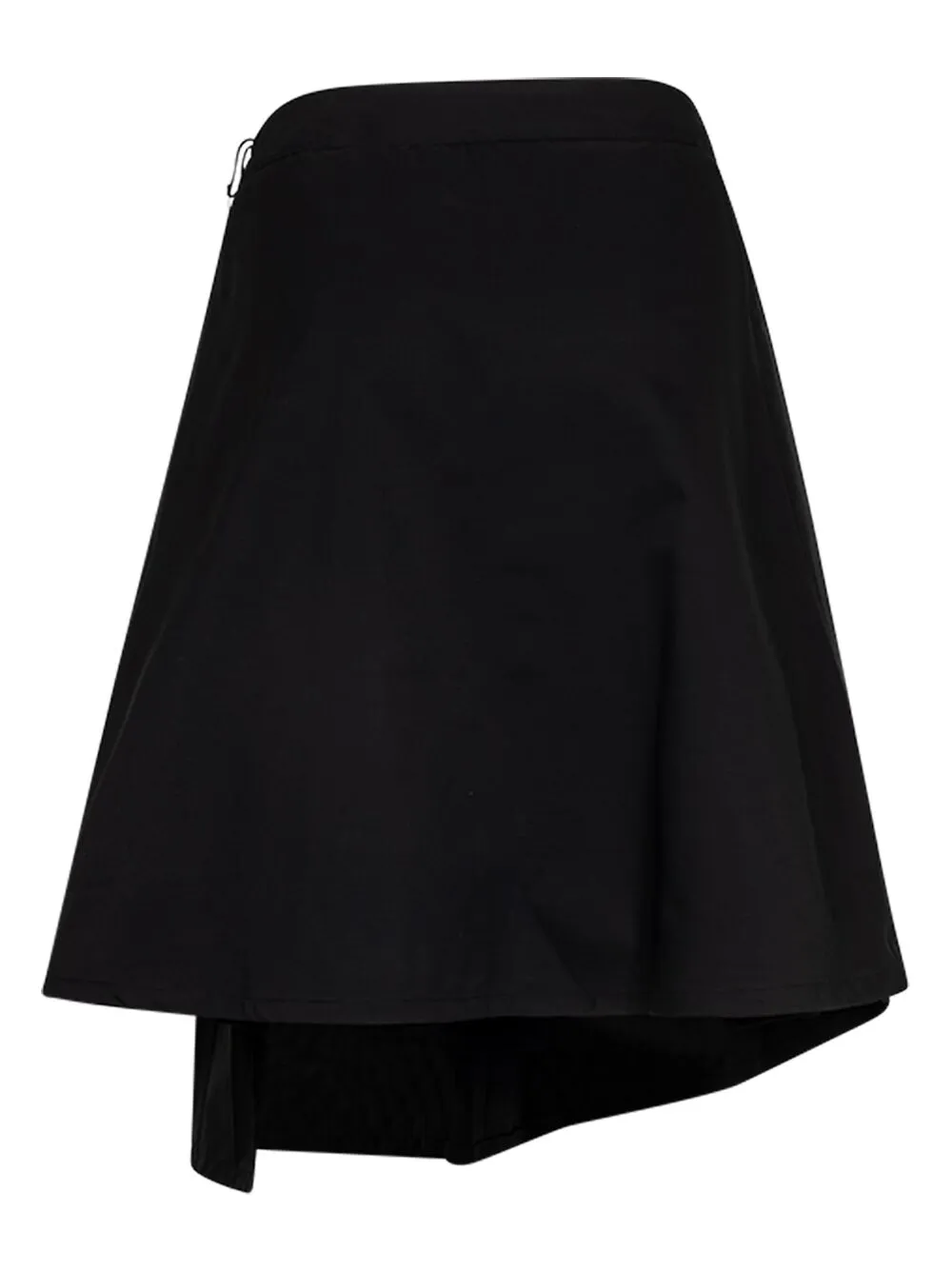Honor The Gift asymmetric pleated cotton skirt - Zwart