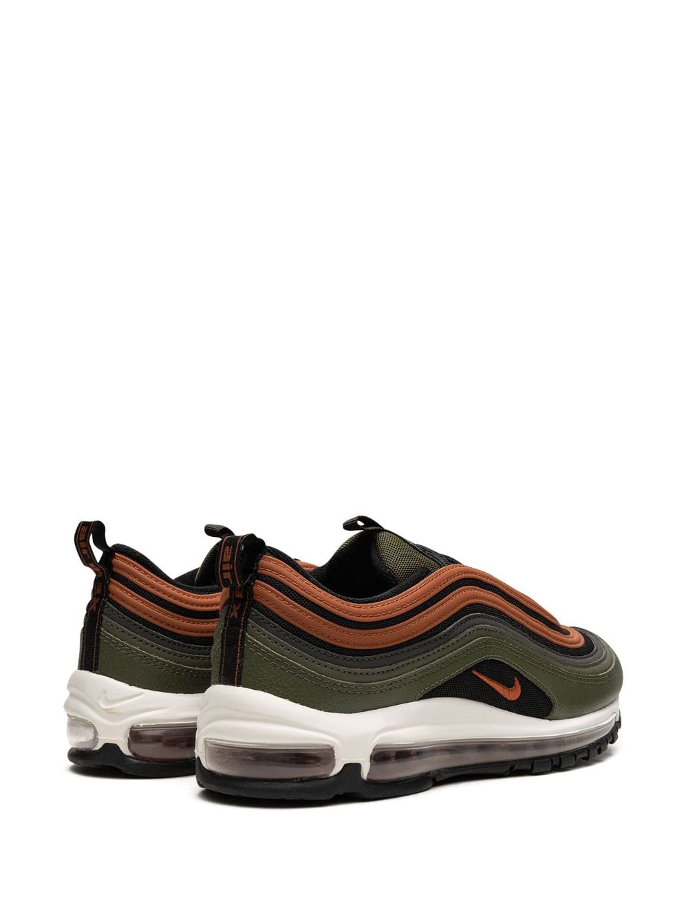 Shop Nike Air Max 97 "black Olive" Sneakers In Green