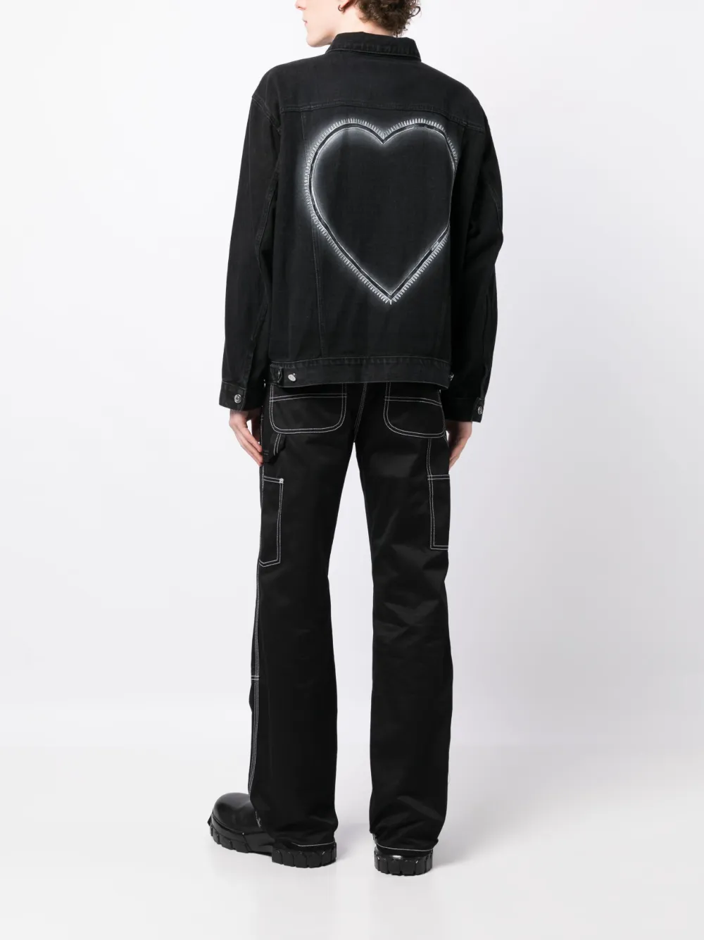 We11done Denim jack - Zwart