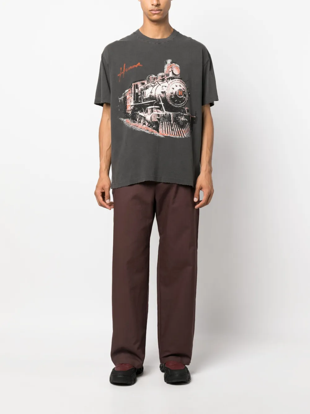 Honor The Gift graphic-print cotton T-shirt - Zwart