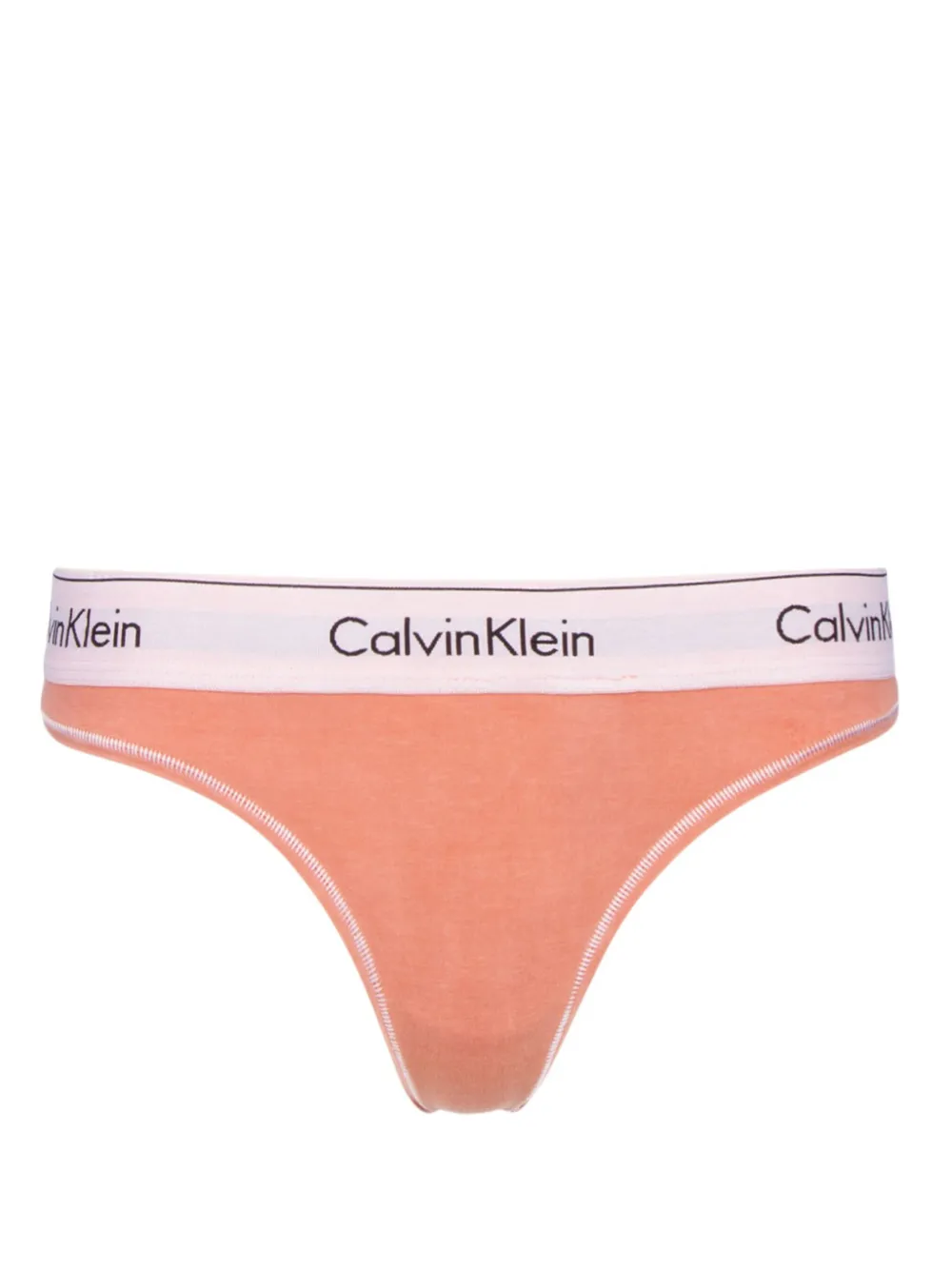 Calvin Klein logo-waistband thong - Pink