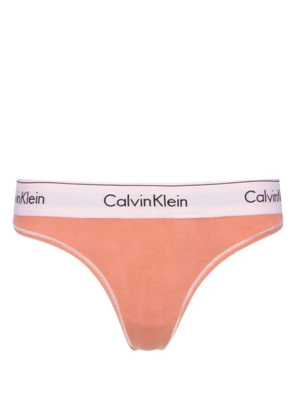 Calvin Klein String a Bande Logo Rose FARFETCH TN