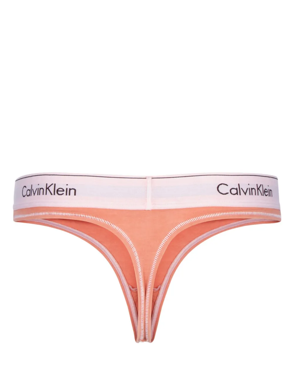 Calvin Klein logo-waistband thong - Roze