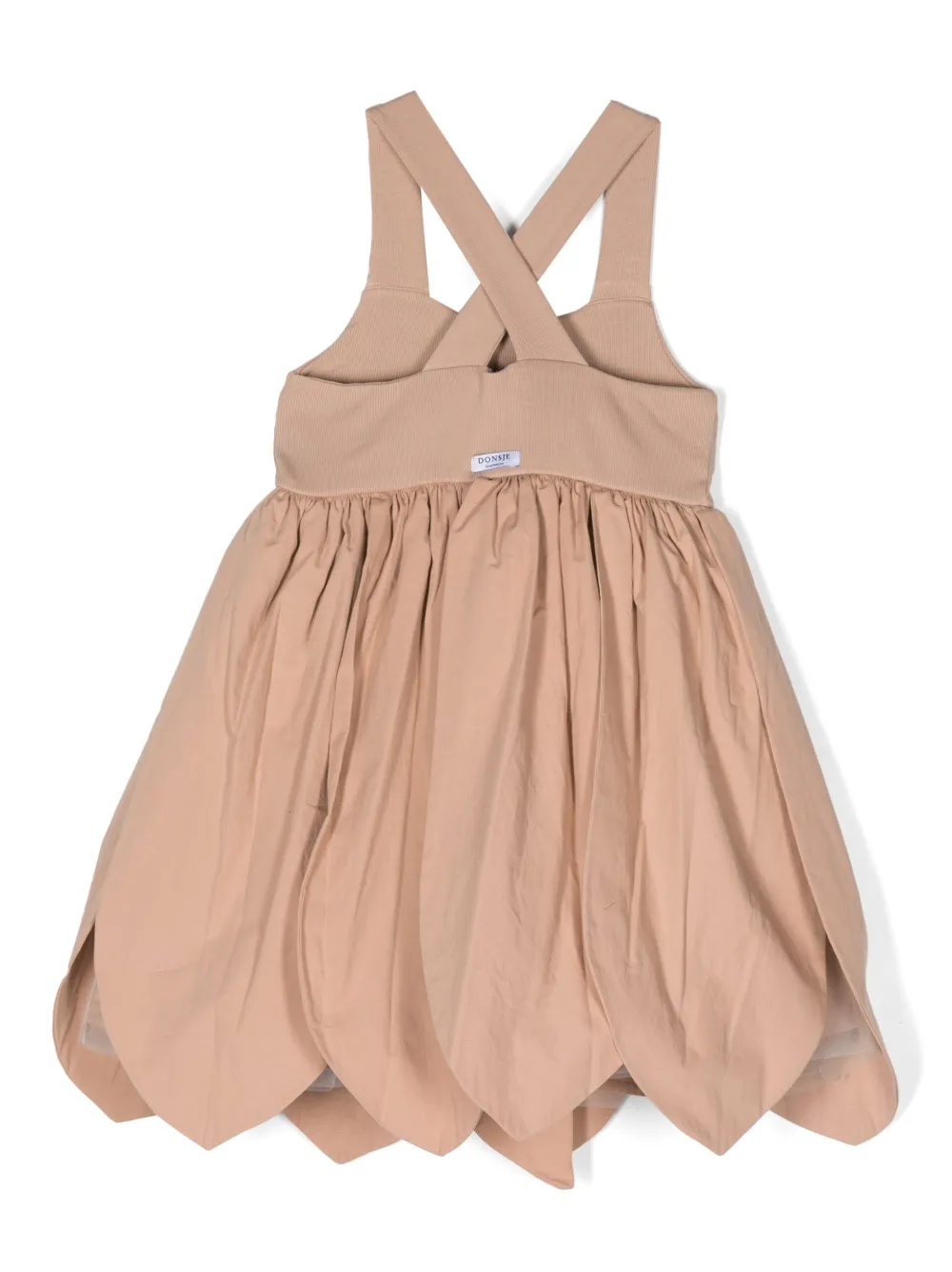 Donsje Laurence scallop-hem dresses - Beige
