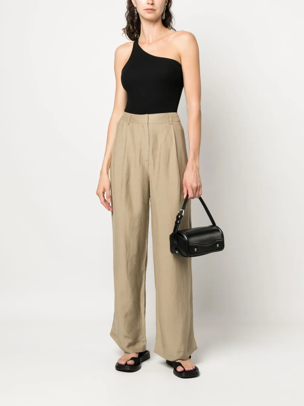 SAMSOE SAMSOE Asymmetrische top - Zwart