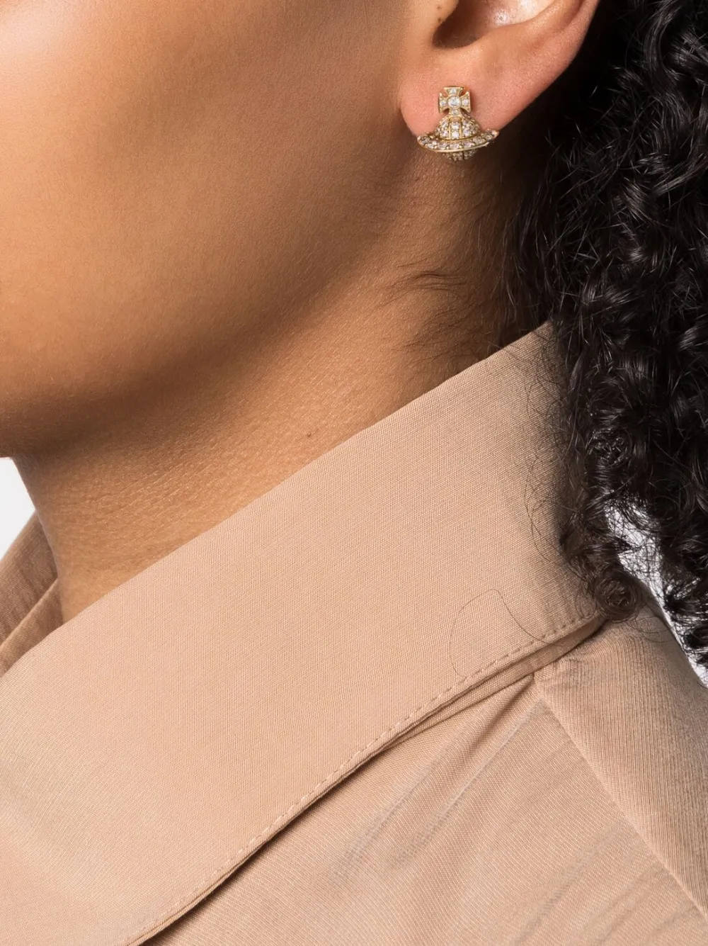 Vivienne Westwood Carmela crystal-embellished earrings - Goud