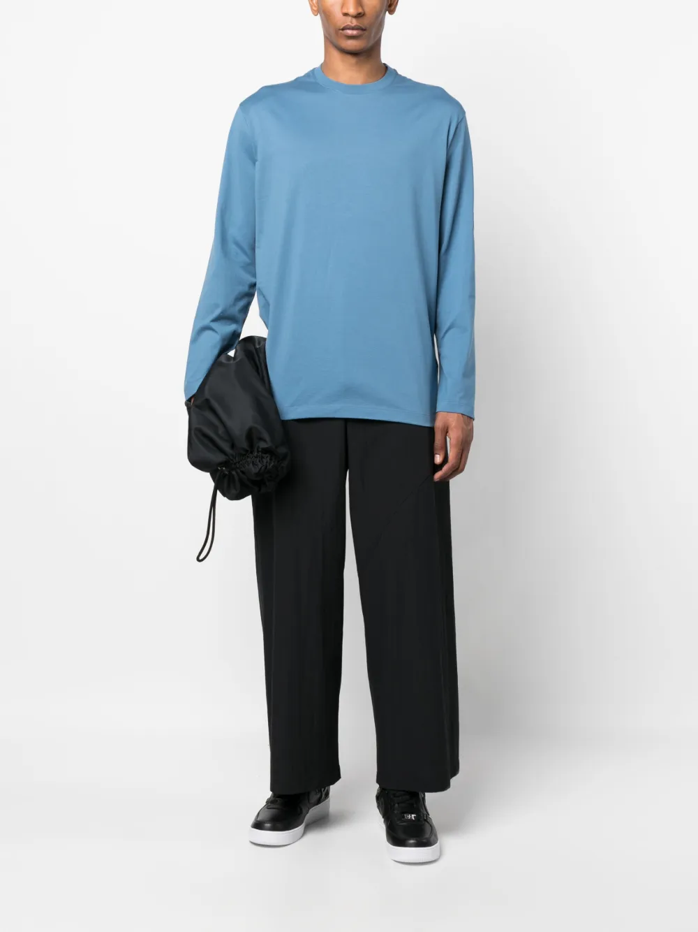 Y-3 T-shirt met lange mouwen - Blauw