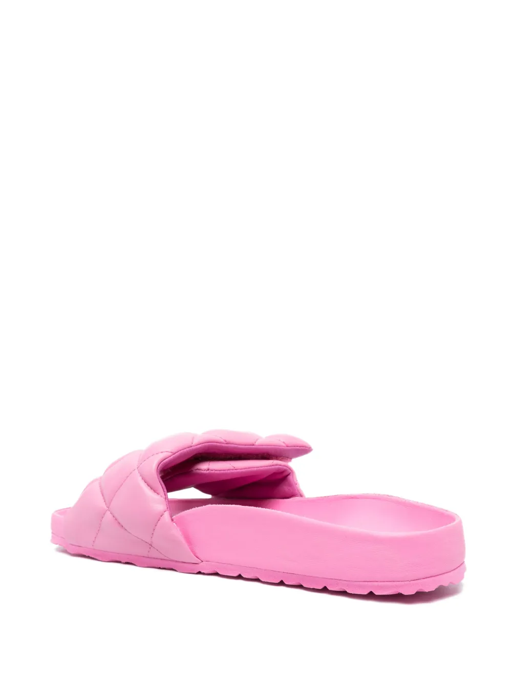 Birkenstock Quilted Open Toe Heel Sandals In Pink