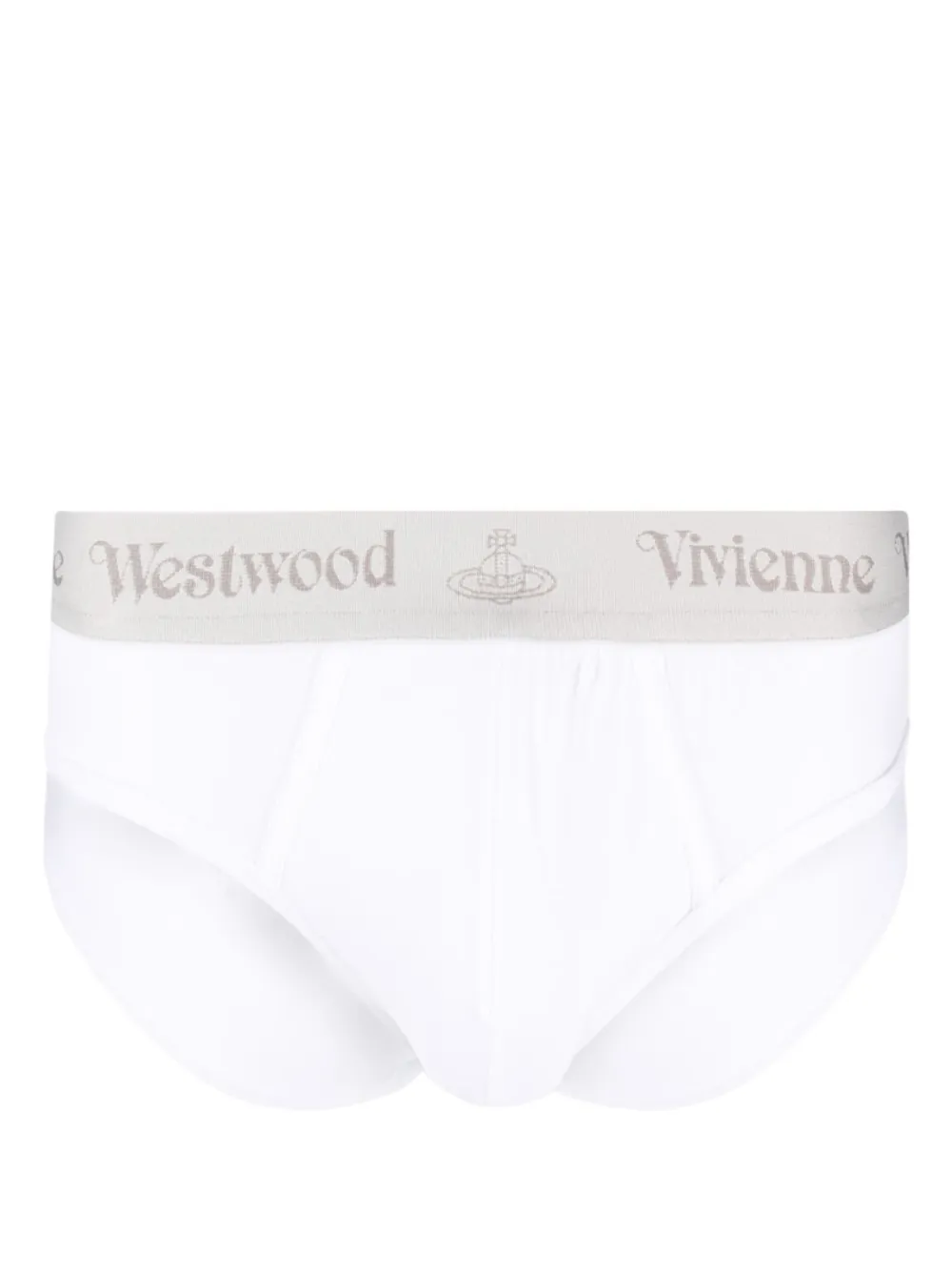 Vivienne Westwood two-pack logo-waistband briefs - Wit