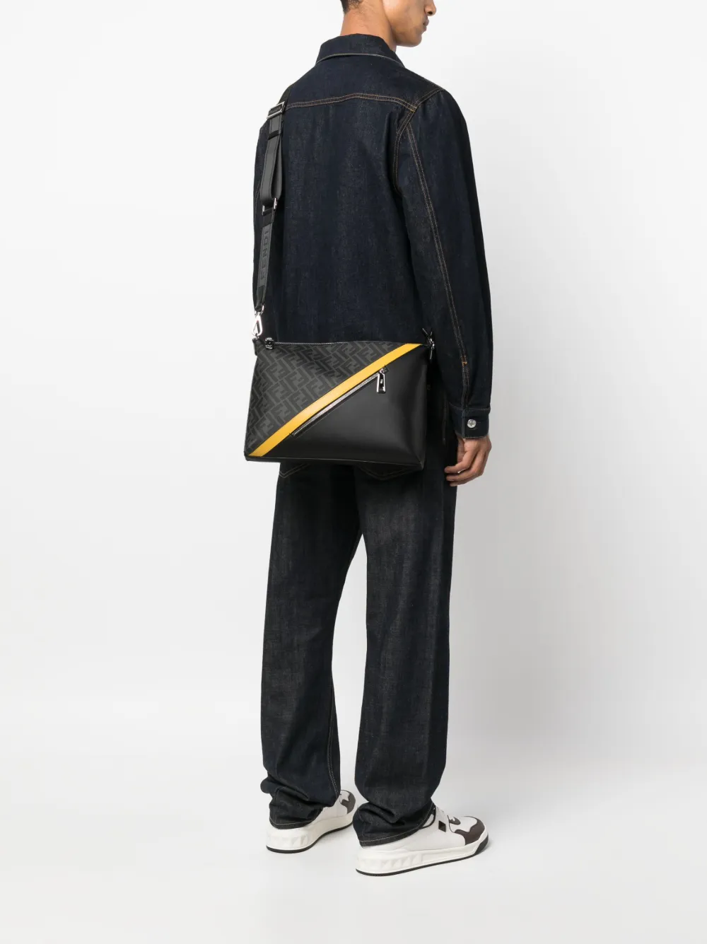FENDI Heuptas met monogramprint - Zwart