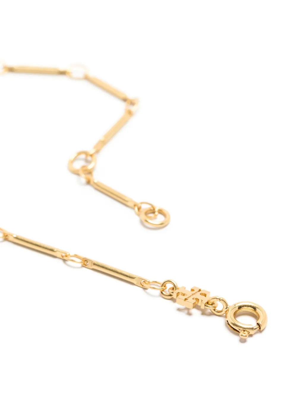 Tory Burch logo-plaque bracelet - Goud