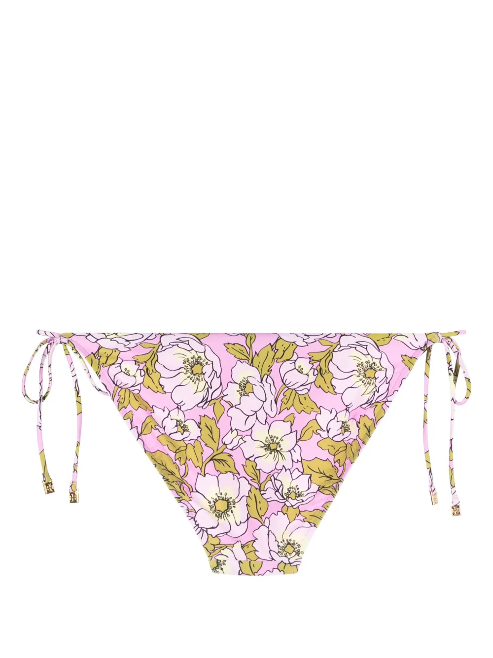Tory Burch floral-print bikini bottoms - Roze