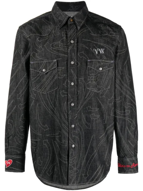 Vivienne Westwood - Sid graphic-print denim shirt