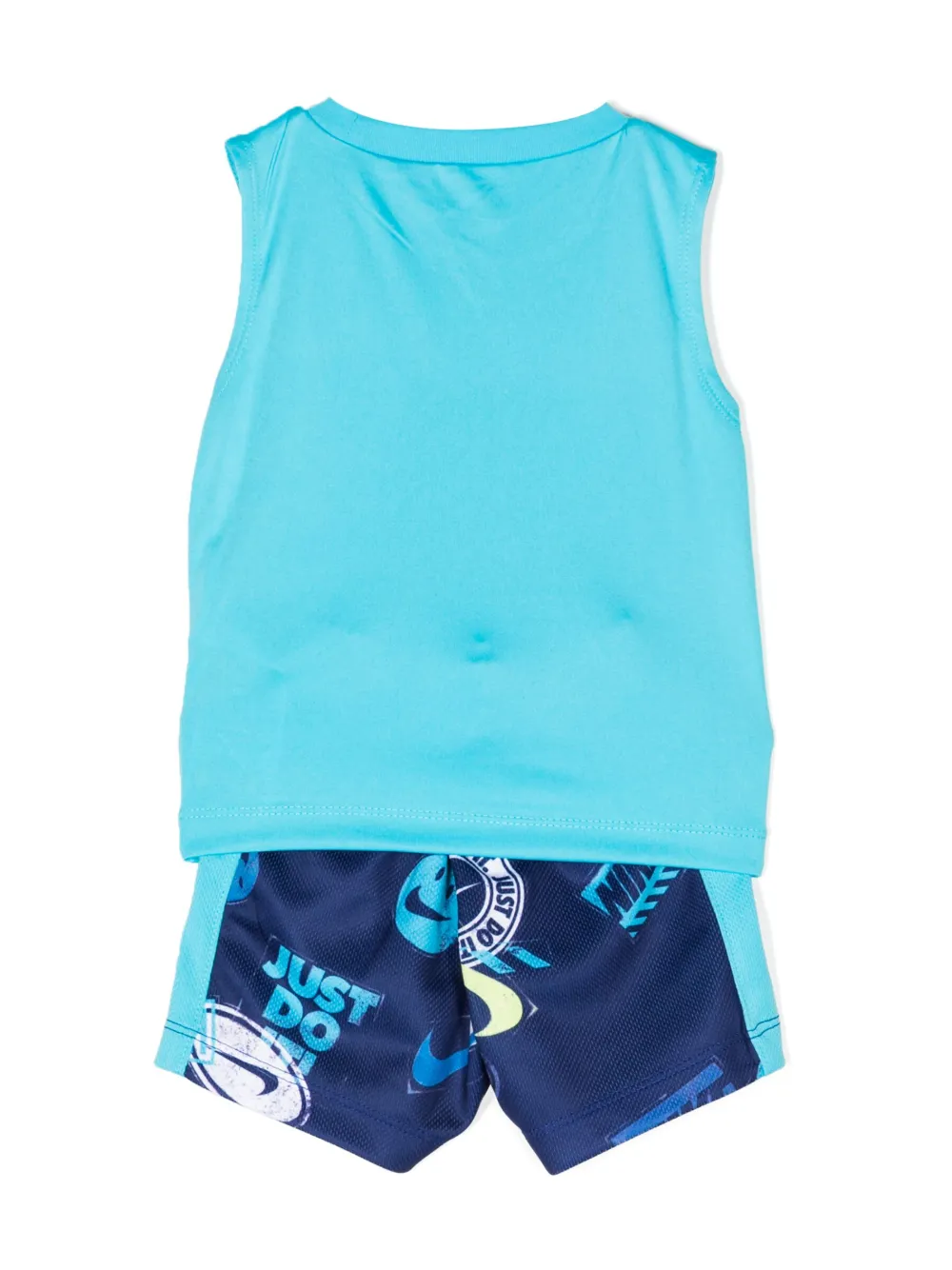 Nike Kids logo-print elastic-waist shorts - Blauw