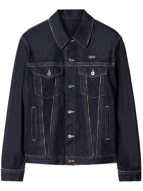 Off-White zip-detail denim jacket