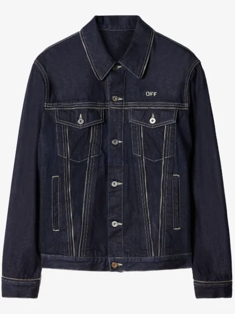 Off-White zip-detail denim jacket