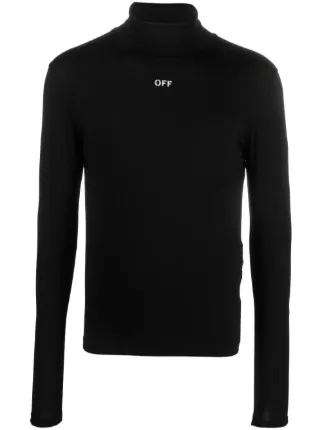 Off white roll neck jumper cheap