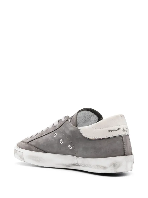Philippe Model Paris PRSX Suede low-top Sneakers | Grey